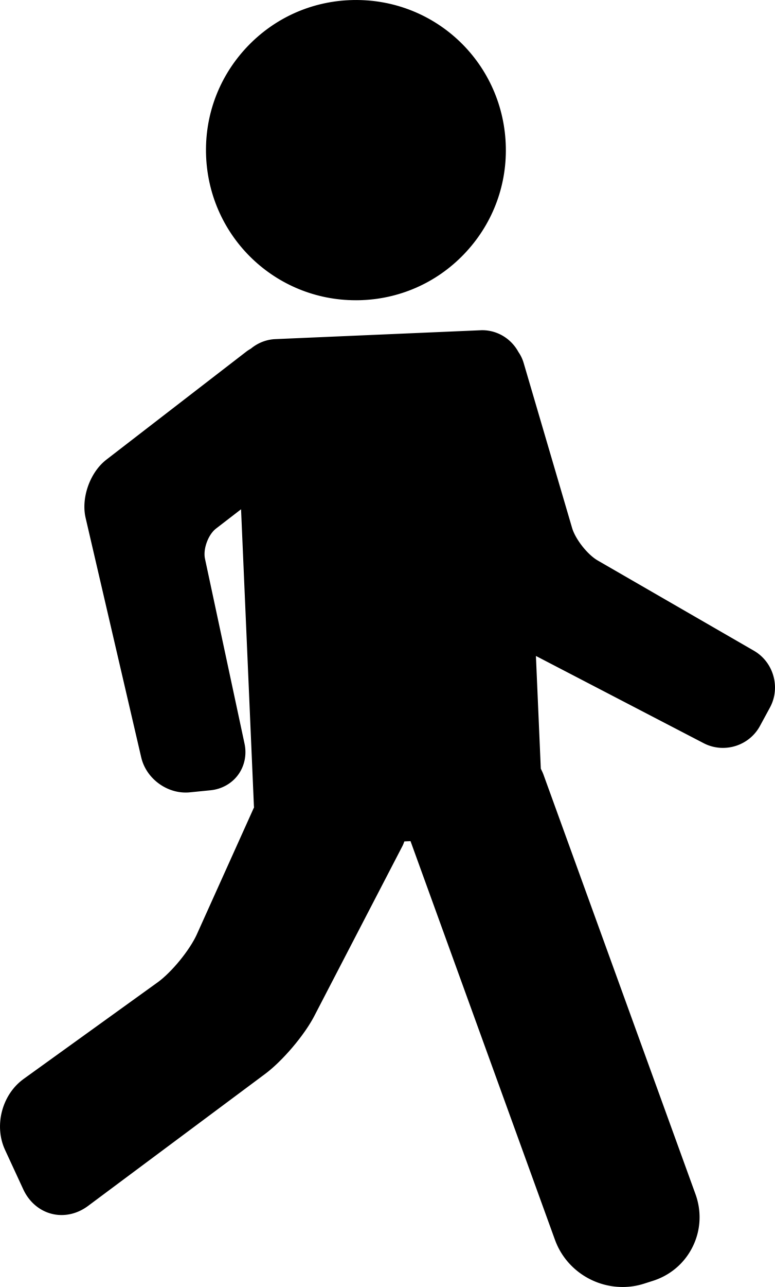 One Man Walking Craft Design Svg File Free Vectors